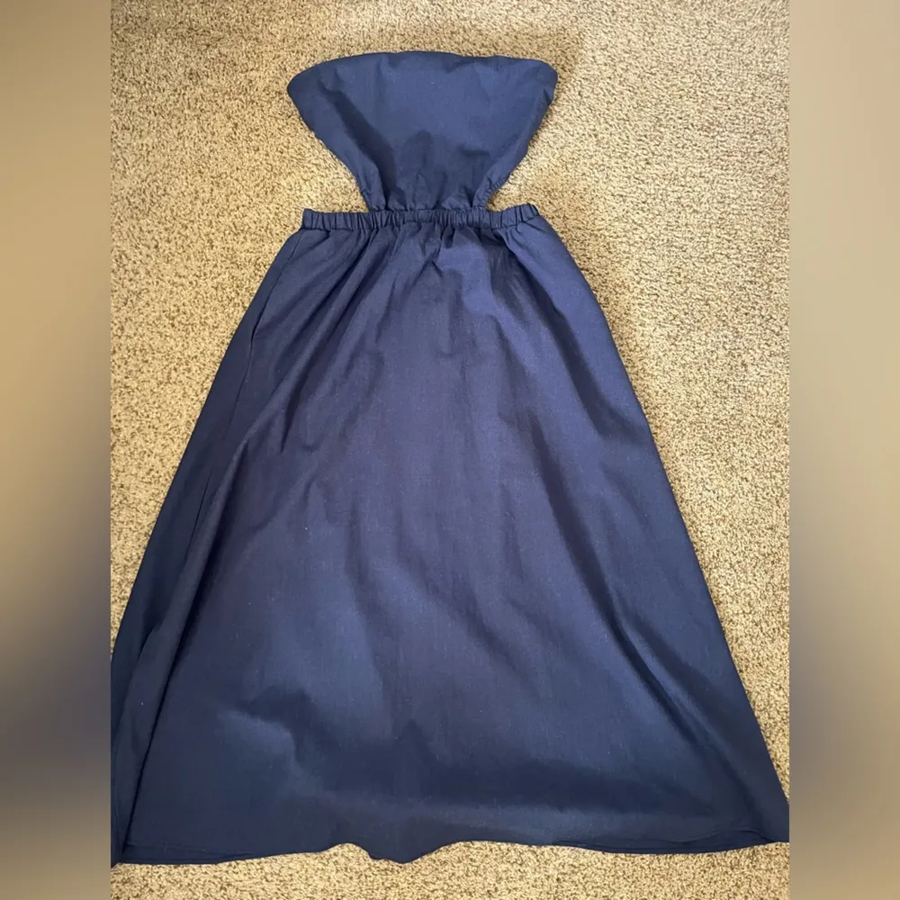 Petal & pup linen strapless dress - Image 7