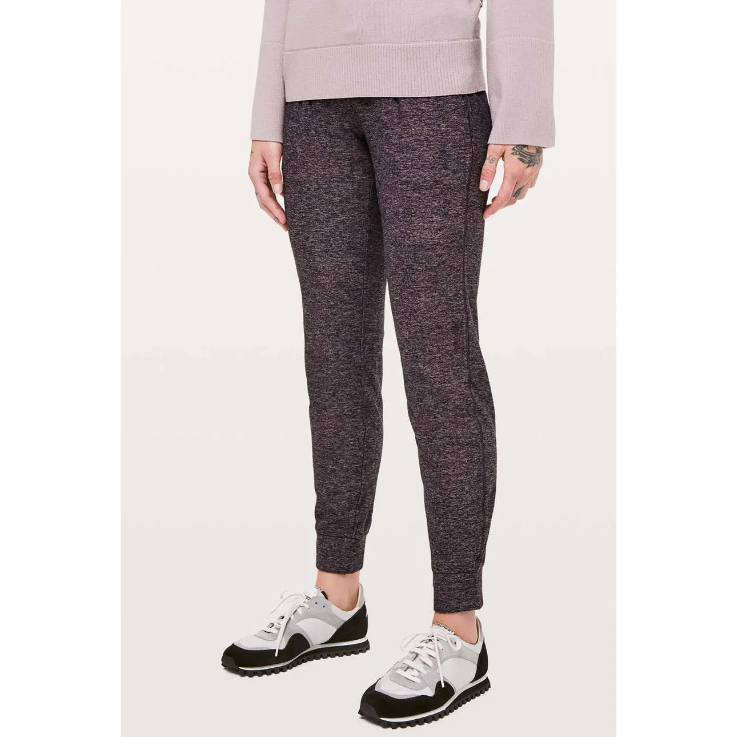 Lululemon Ready To Rulu Pant Heathered Spanish Rose Black Womens Size 4 - Image 16
