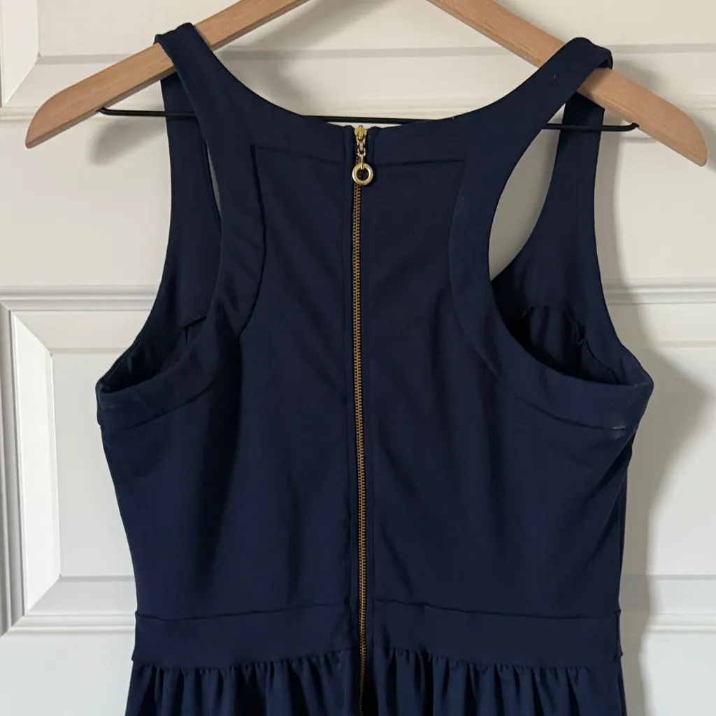 Cynthia Rowley Dark Blue Sleeveless Mini Dress - Image 2