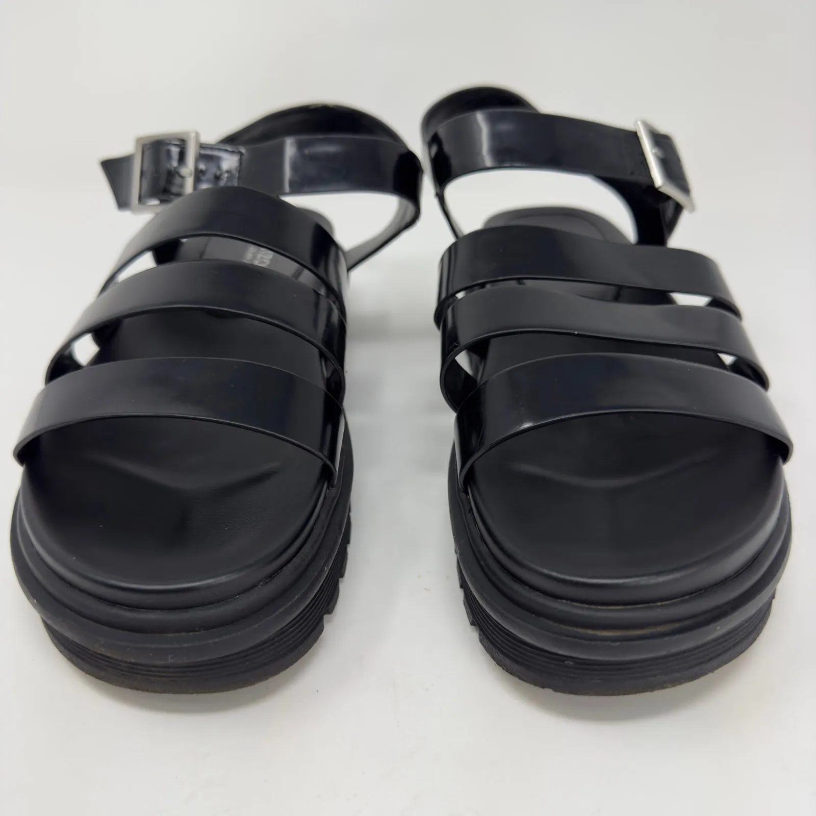 Arizona Women's Black Augie Strap Sandals 9 - Image 2