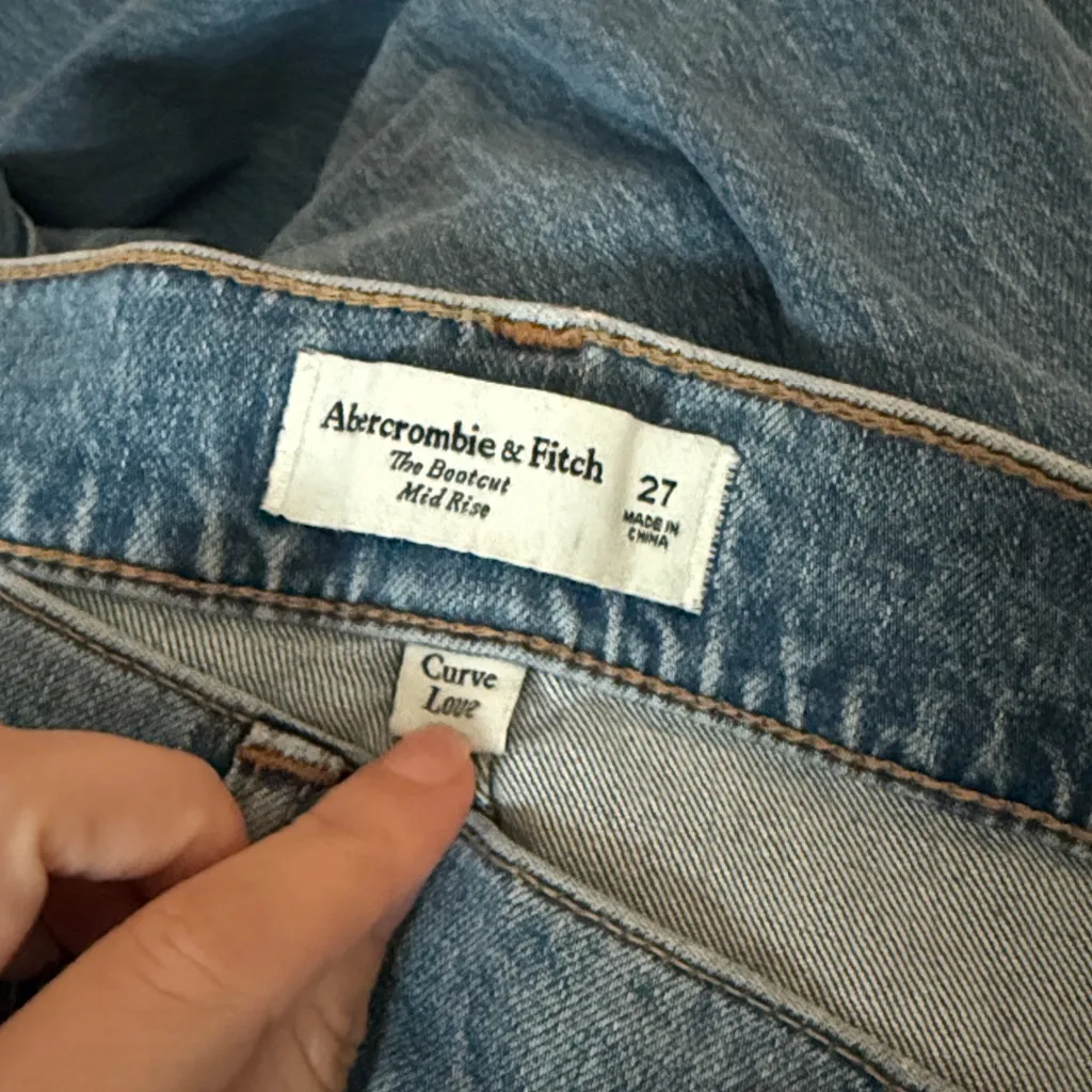 Abercrombie + Fitch The Bootcut Mid Rise Curve Love Jeans - Image 3