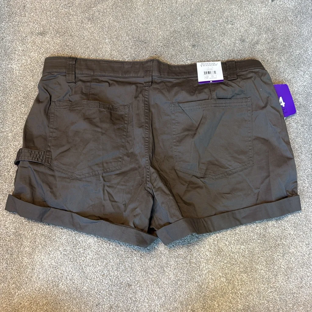 Boston Traders Brown Cuffed Shorts Size 14 - Image 3