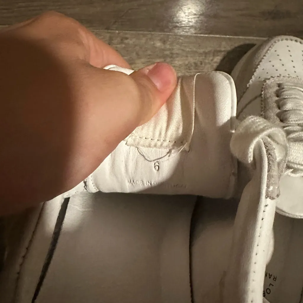 NEW Loeffler Randall Keeley Low Top Sneakers White 6 - Image 6