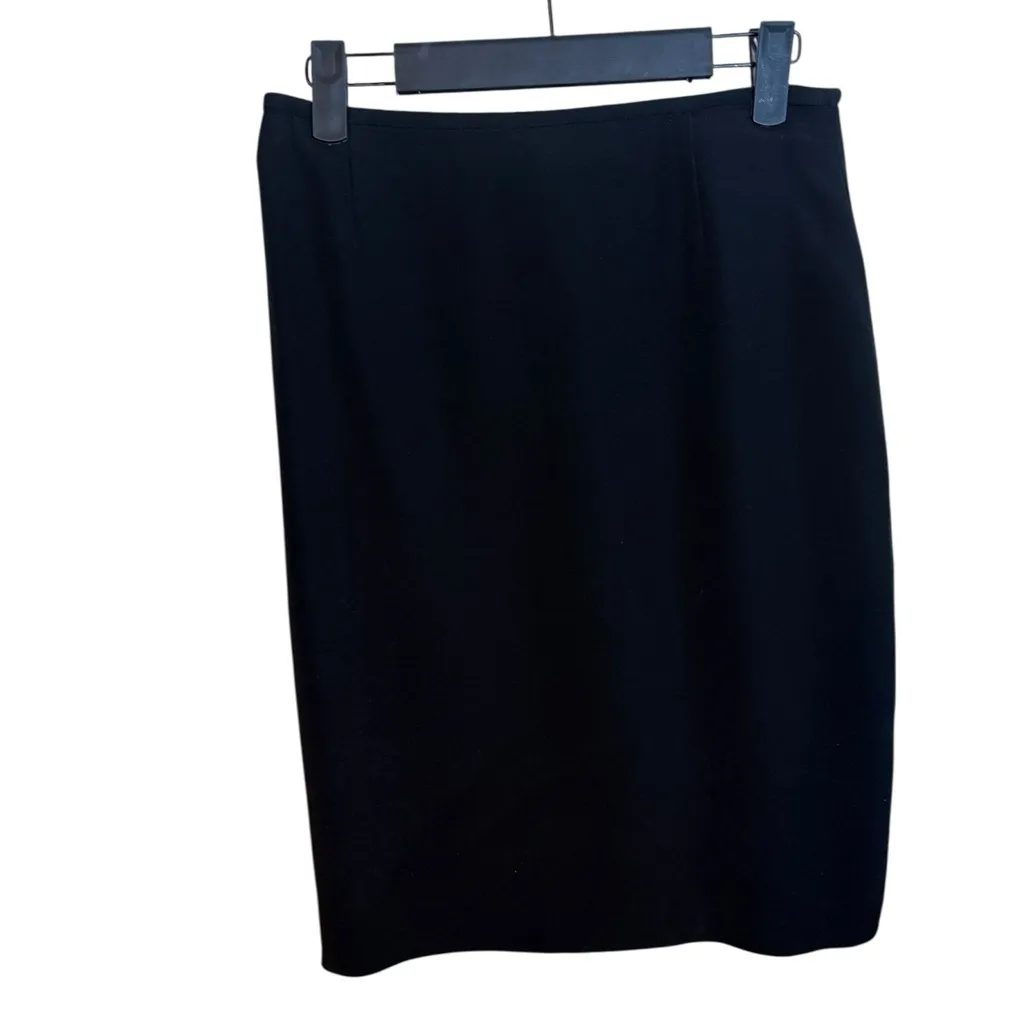 Armani Collezioni Classic Two Piece Black Skirt Suit Set - Image 3