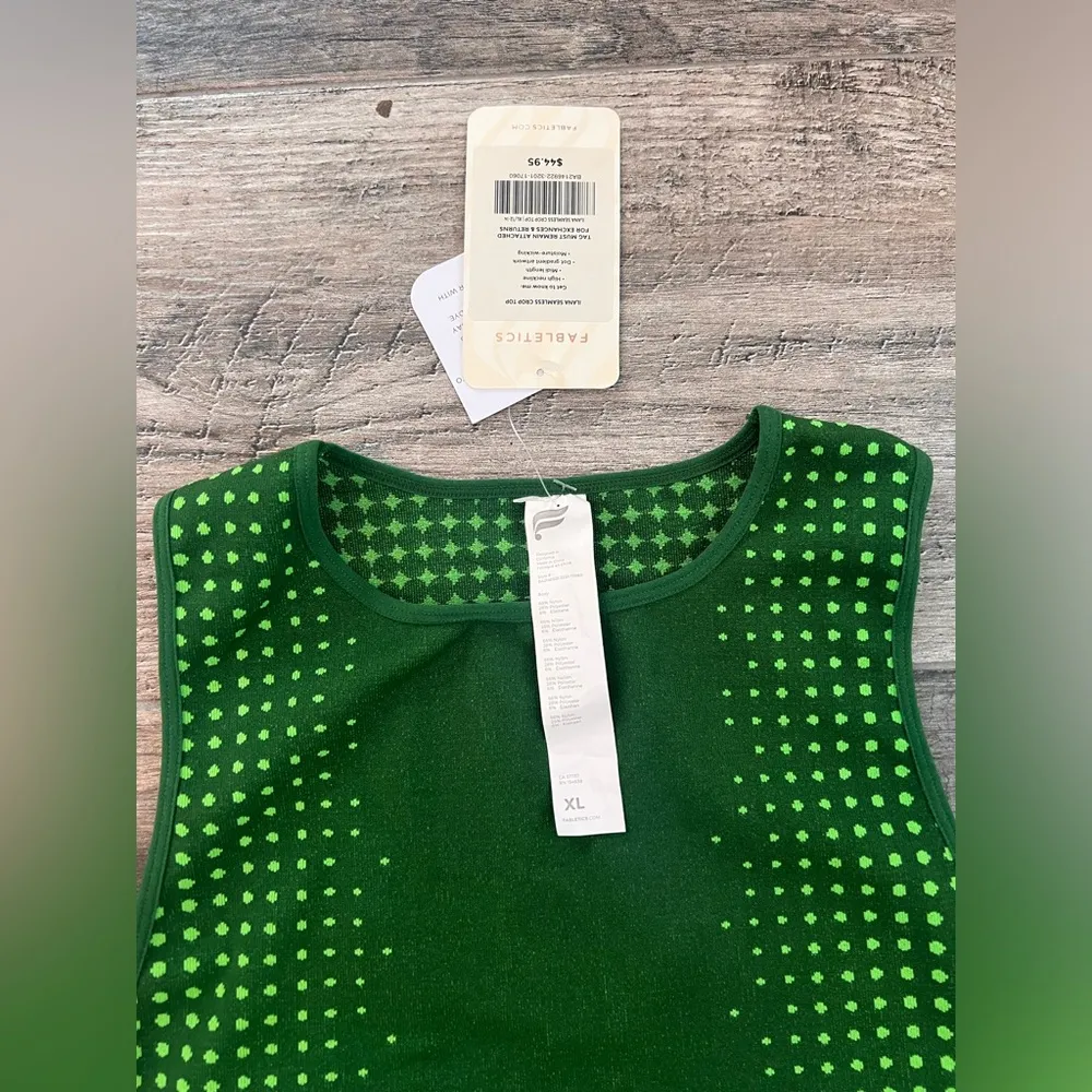 NWT FABLETICS ILANA Cropped Seamless CROP TOP Womens Size XL RETAIL $44.95 #202 - Image 2