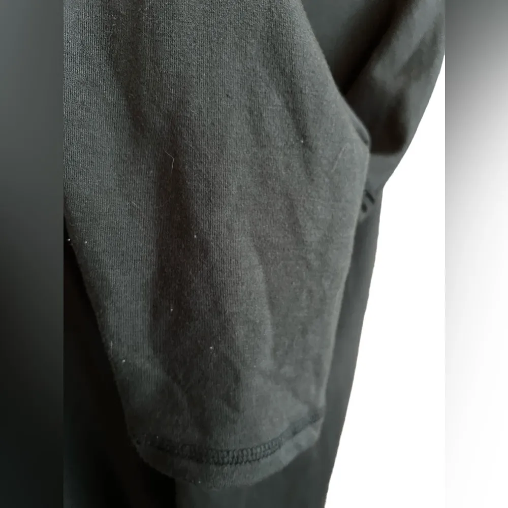 Madewell MWL Superbrushed Easygoing Terry Fleece Sweatshirt Large Black Coal - Image 9