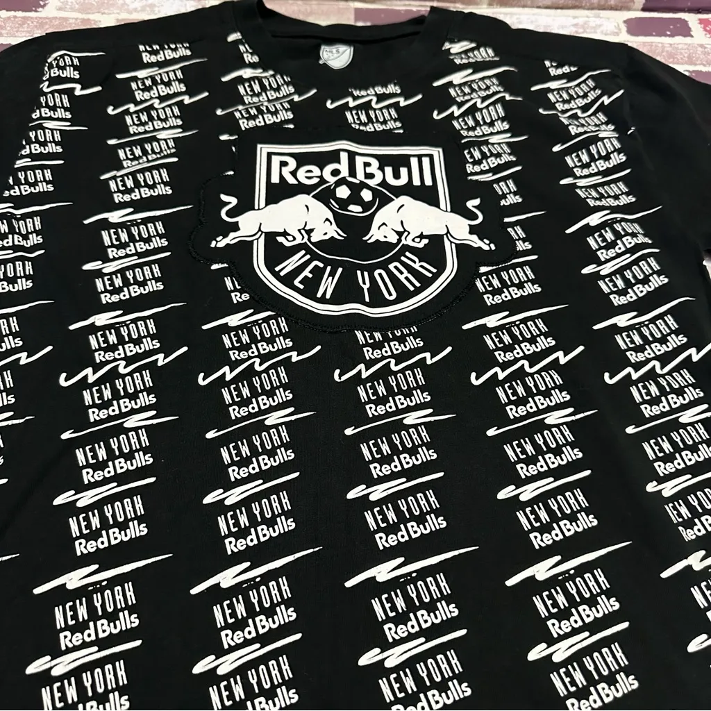 MLS Red Bulls Black Short Sleeve Tee size L Size L - Image 7