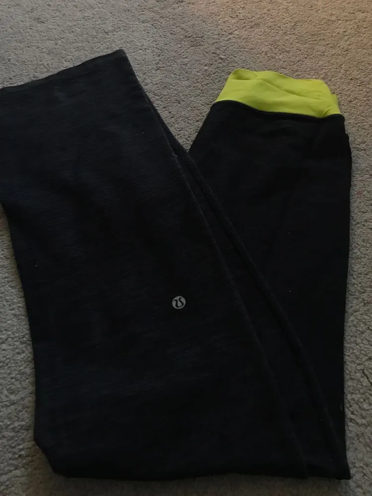 Lululemon Charcoal/grey Yoga Pants - Image 2