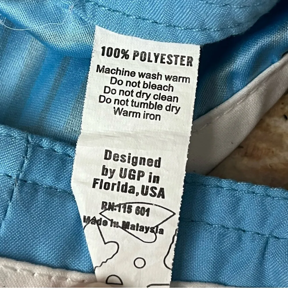 UGP Women’s Board Shorts Size 30 Blue Geometric Stripe Swim Surf Beach Coastal - Image 5