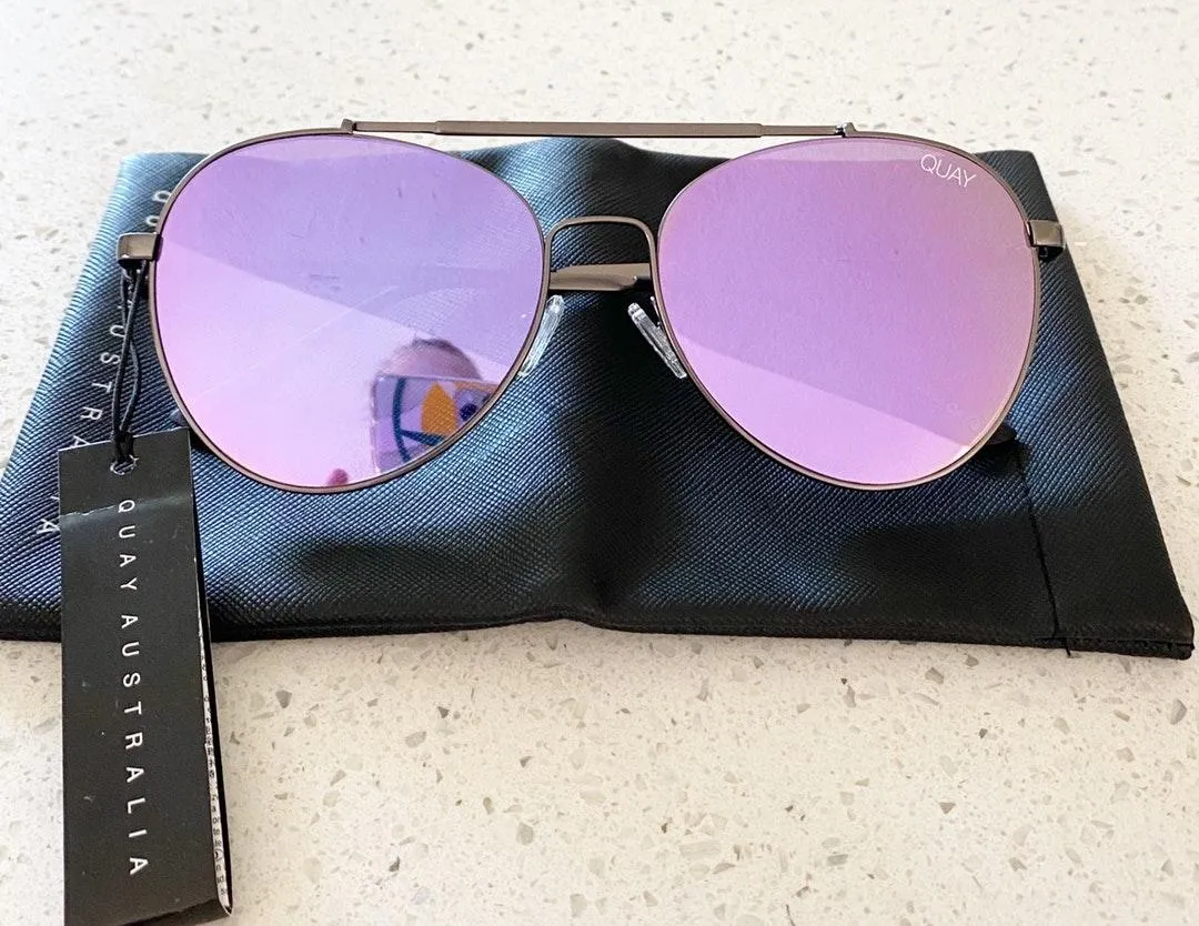 Quay Australia Lickety Split Aviator Sunglasses - Image 2
