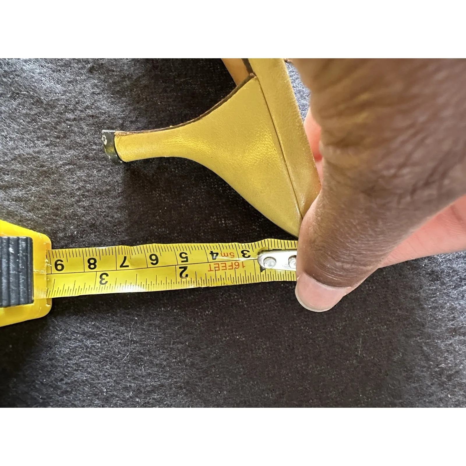 Prada Bow Canvas Kitten Heel Cream And Green‎ Pump 36.5 - Image 6