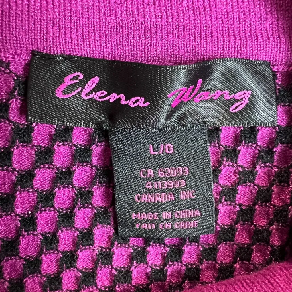 Elena Wang Sweater Womens Large Purple - Image 8