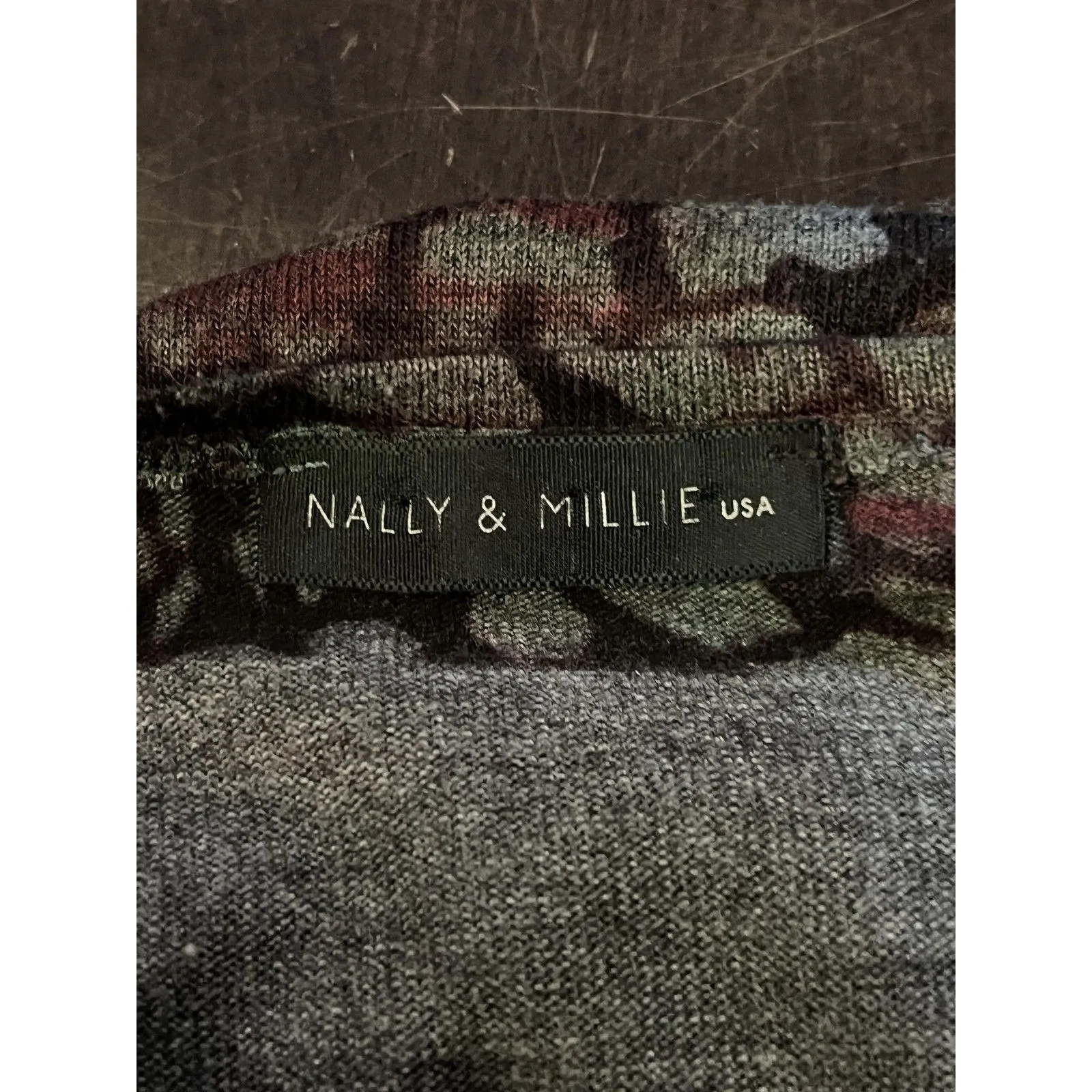 Nally & Millie Dress Womens Large Brown Multicolor Abstract Knit Tunic Boho - Image 8
