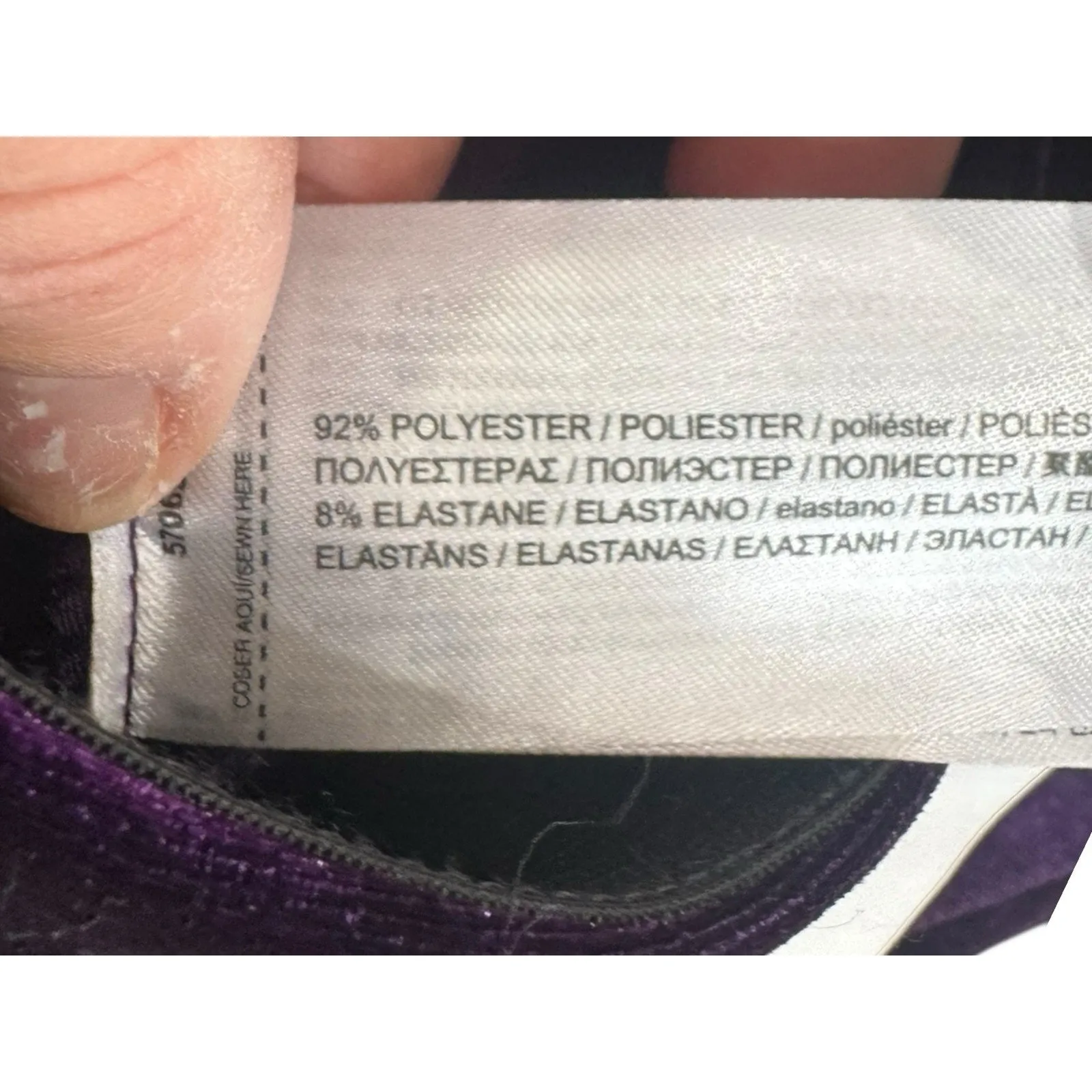 Mango Mng Crushed Velvet Relaxed Wide Leg High Waist NEW Size large - Image 12