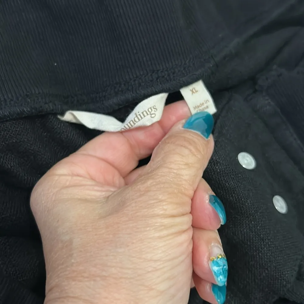 Soft Surroundings Black Linen Blend Cargo Pants - Image 10