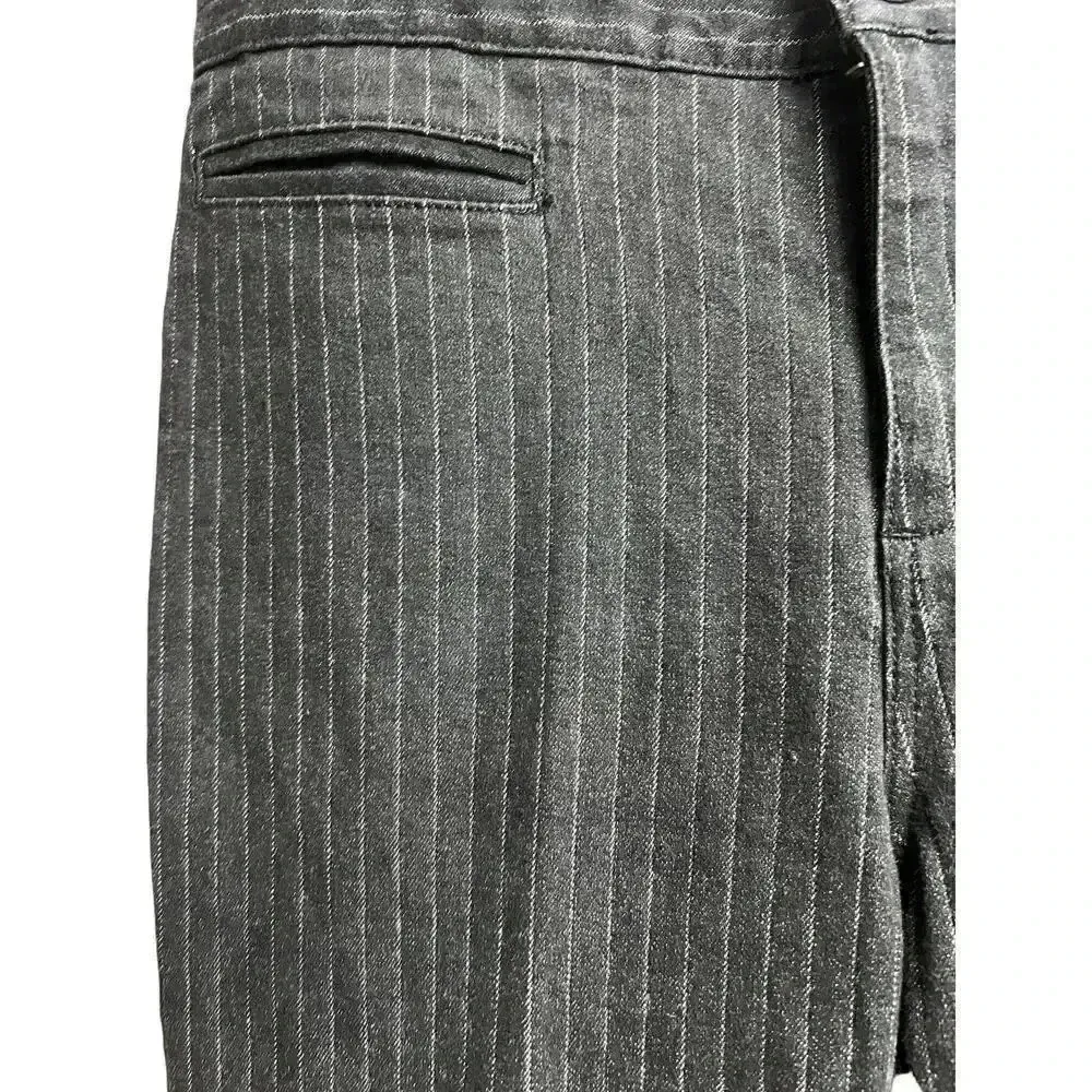 Lauren Jeans Co. Ralph Lauren Black White Pin Stripes Jeans Straight Leg Denim Size 26 - Image 7