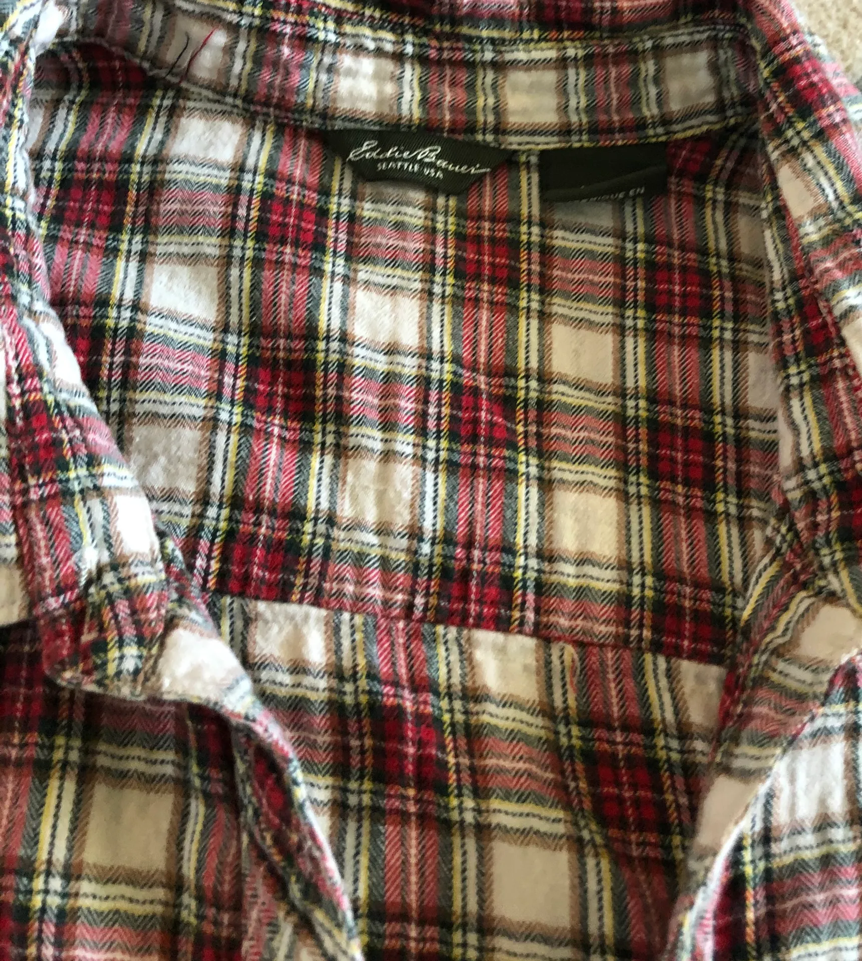 Eddie Bauer Plaid Button Down - Image 4