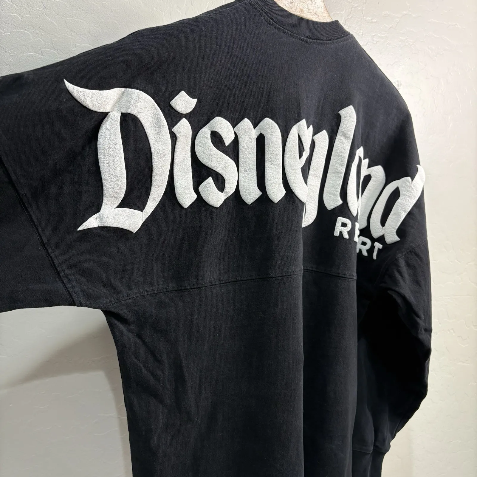 Disney Parks Disneyland Resort Spirit Jersey Puff‎ Print Shirt Black Size XS - Image 2
