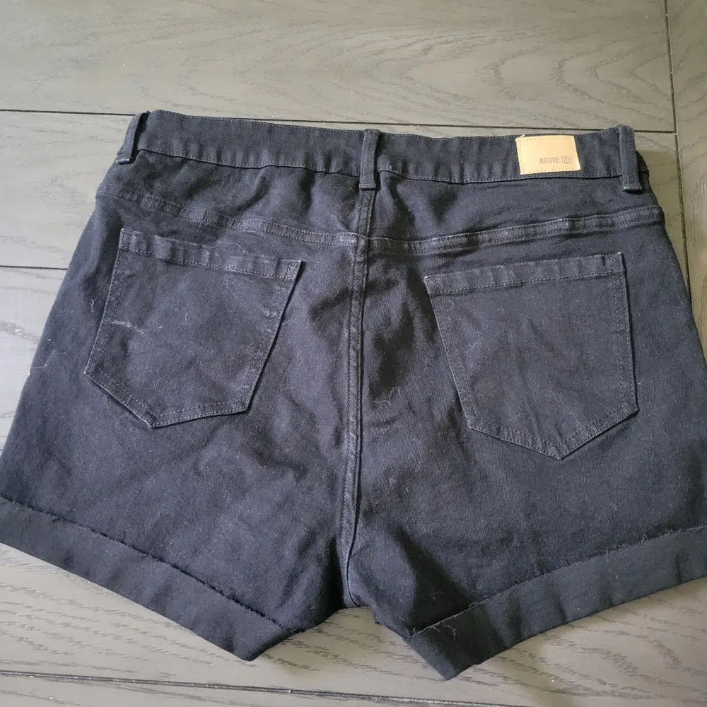 NWT Route 66 Shorts black new size 14 - Image 4