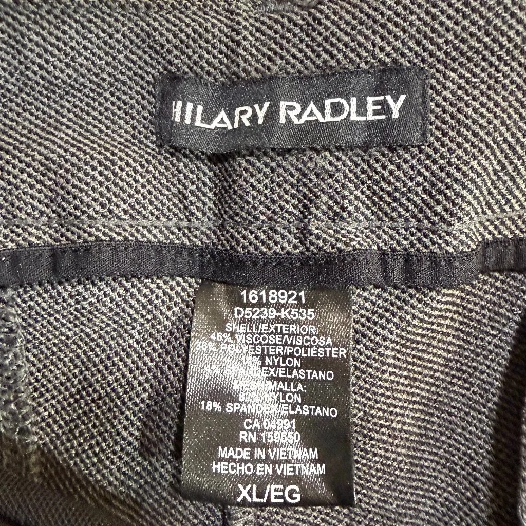 Hilary Radley XL Gray Stretch Dress Pants Slim Ankle Career Workwear Office - Image 3