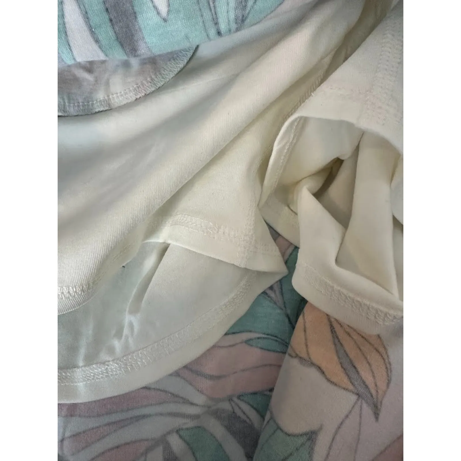 T by Talbots Everyday Stretch Skort Size 2X Tropical Fronds Print Floral Cotton - Image 9