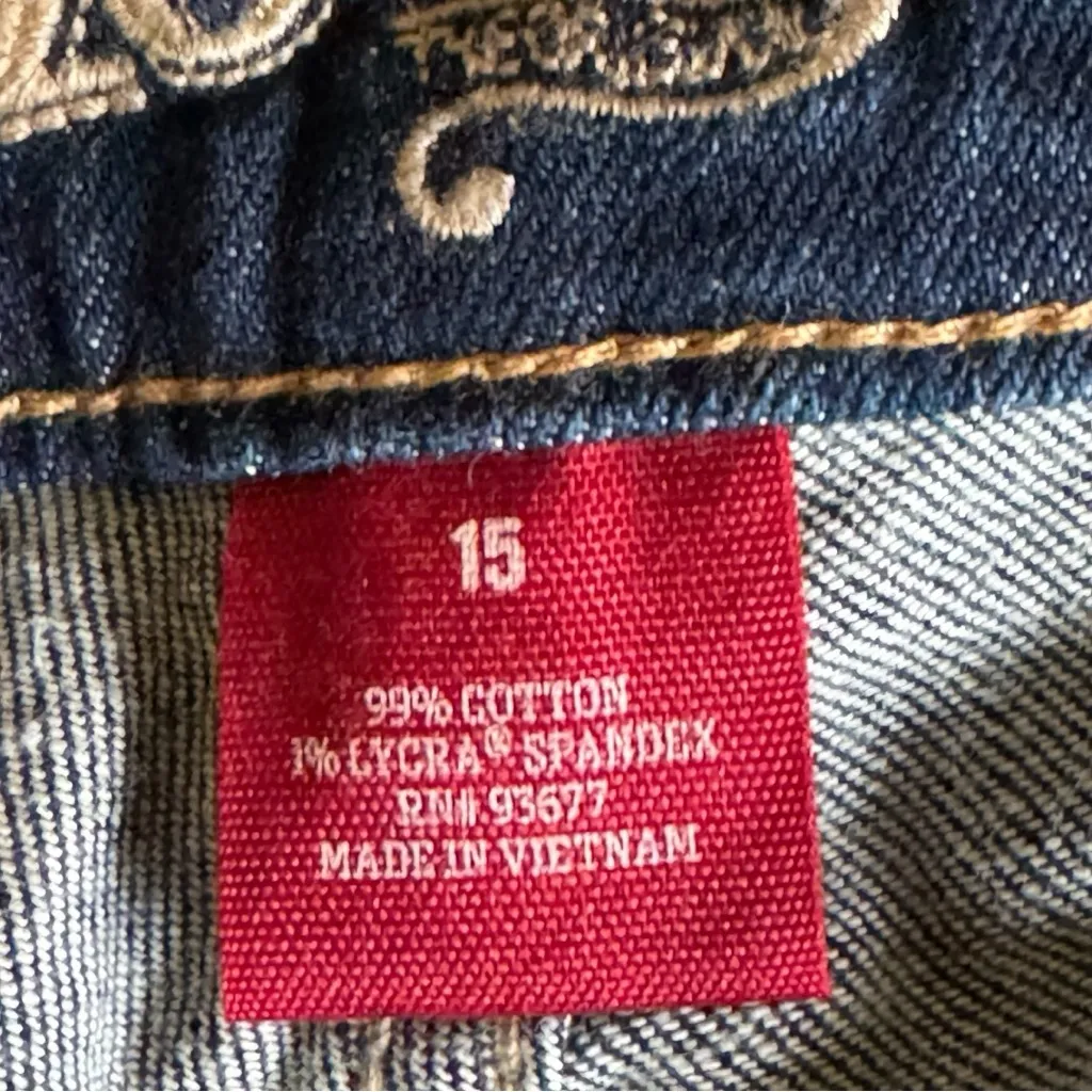 Arizona Jean Company Women's Dark Wash Jean Shorts Sz 15 - Image 8