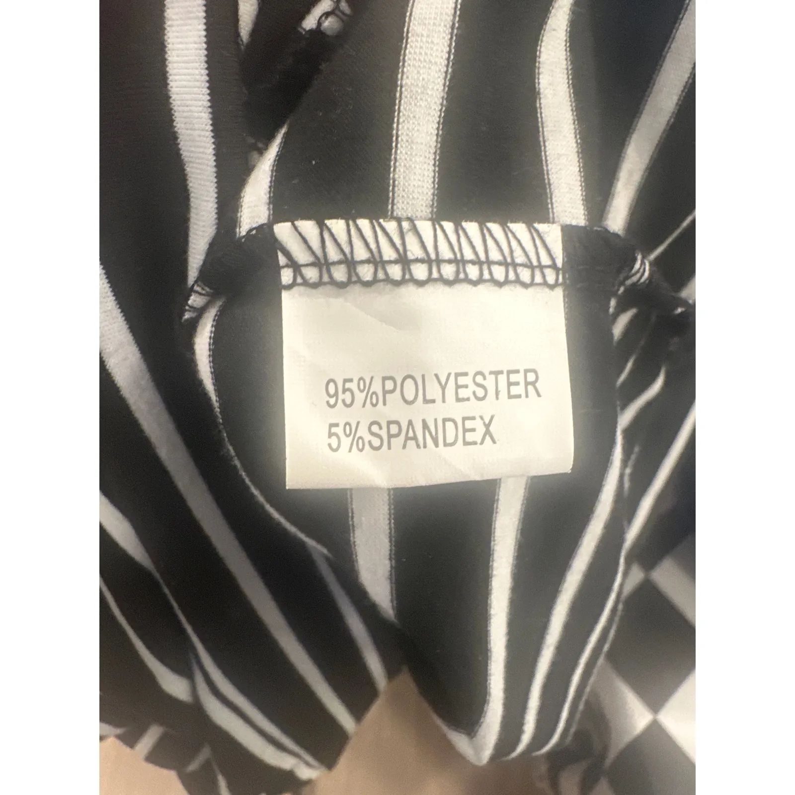 AND THE WHY casual Top Size Medium Striped Animal Print Hoodie NEW Black - Image 7