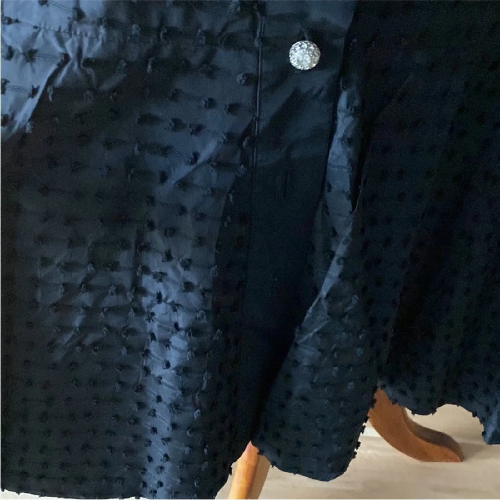 Vintage Womens Dress Large Cocktail 50s Pinup Classic Retro Formal Rockabilly Black Size M - Image 6