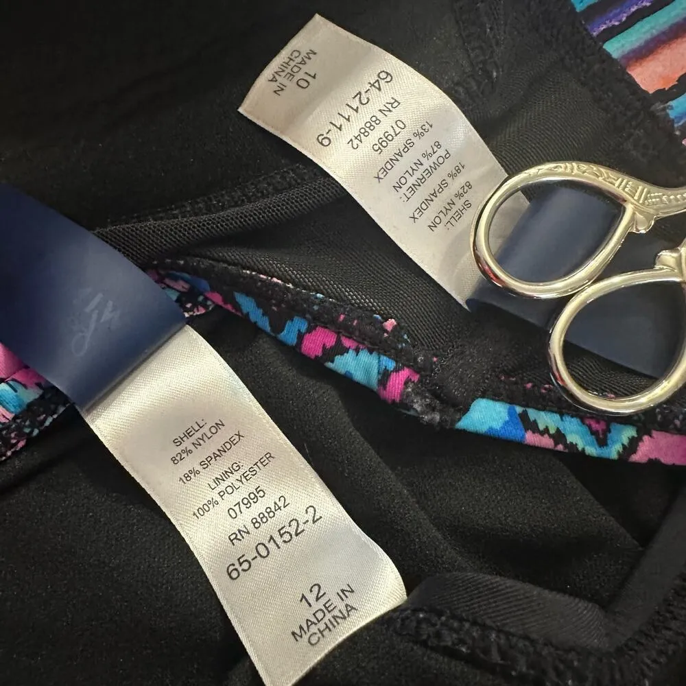 Swimsuits For All Fiesta Avenger Halter Bikini L 10/12 Top Full Coverage Briefs - Image 7