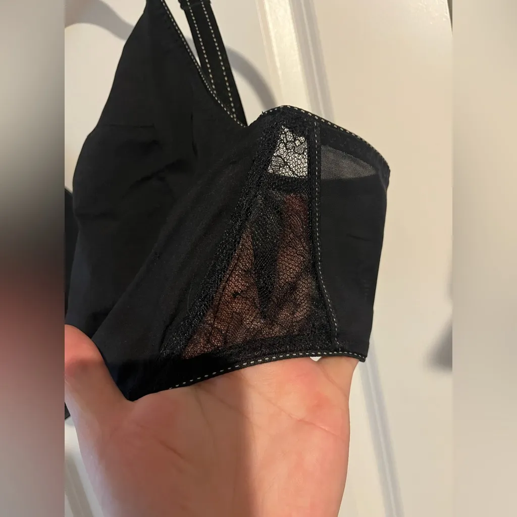 Chantelle Rive Gauche 1922 Lace Babydoll French Black Unlined Underwire Bra 44H - Image 9