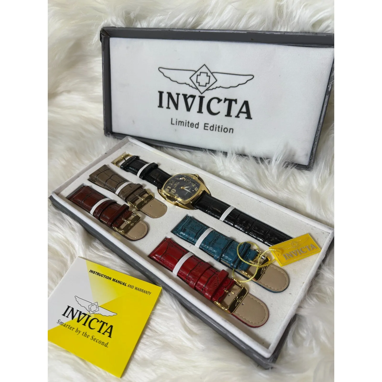 Invicta 6406 Men Limited Edition Watch Set Stainless Steel Flame Fushion Crystal - Image 8