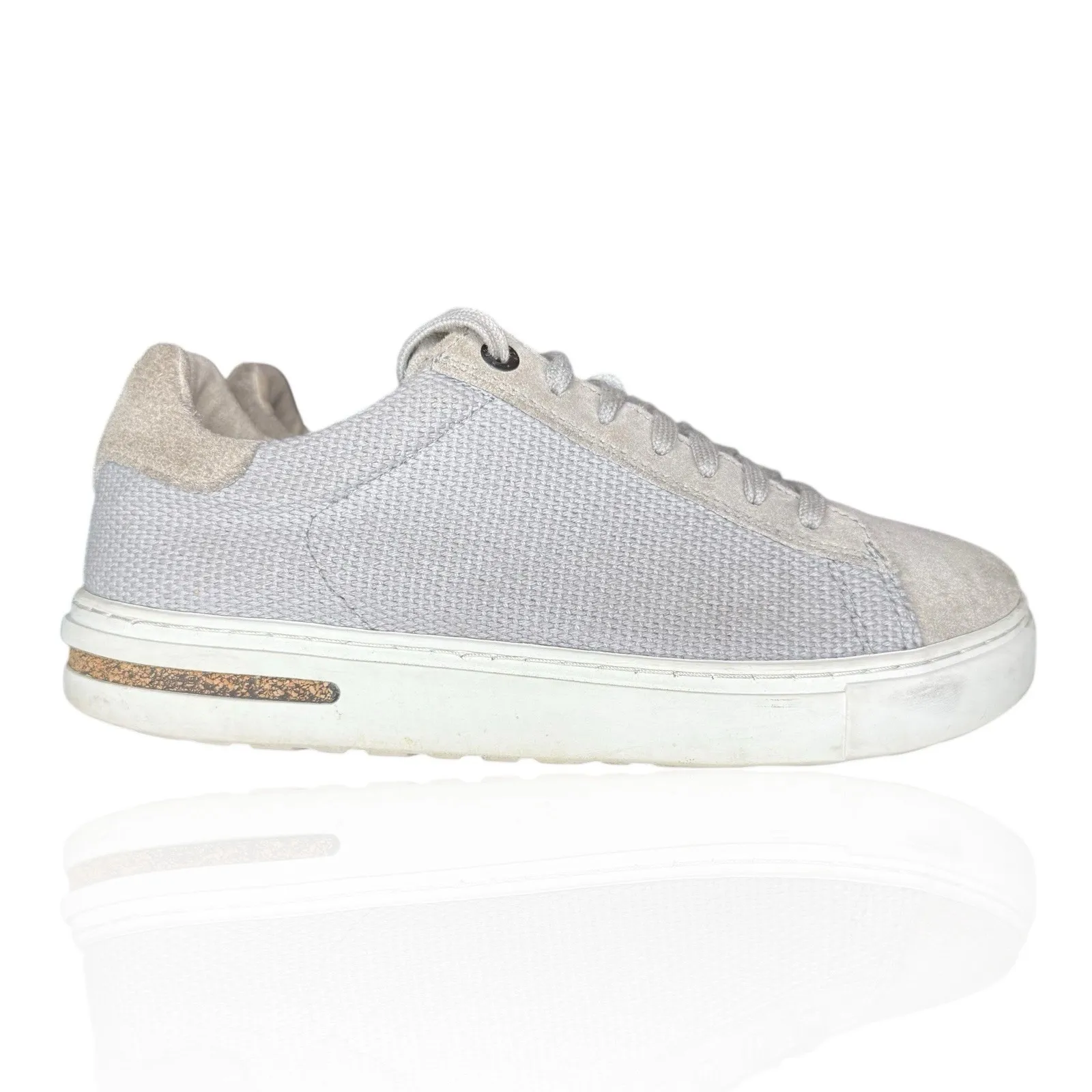 Birkenstock Bend Low Shoes Sneakers Womens Size 7 US 38 EU Gray Suede Lace Up - Image 5