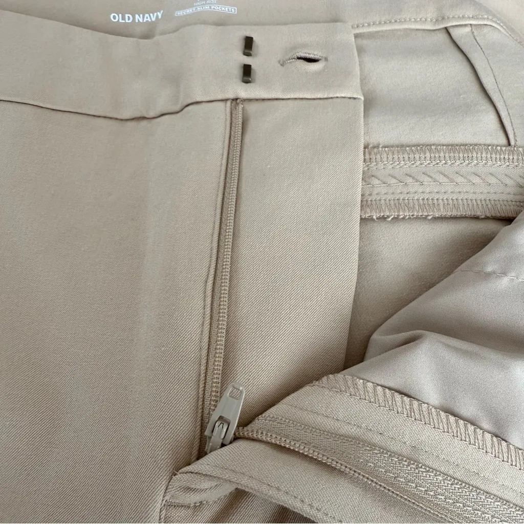 NEW Old Navy Womens Pants Beige Pixie High Rise Stretch Pockets Size 20 - Image 8