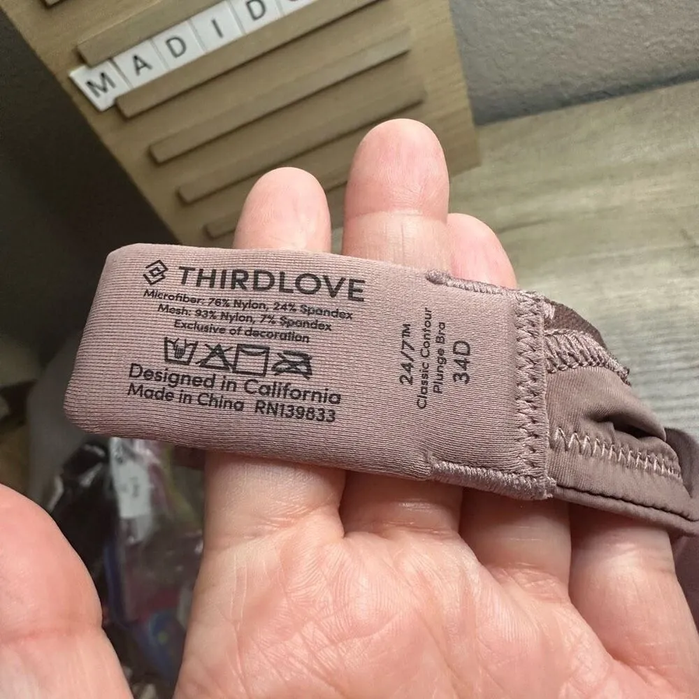 Thirdlove 34D Contour Plunge Lace Bra - Image 4