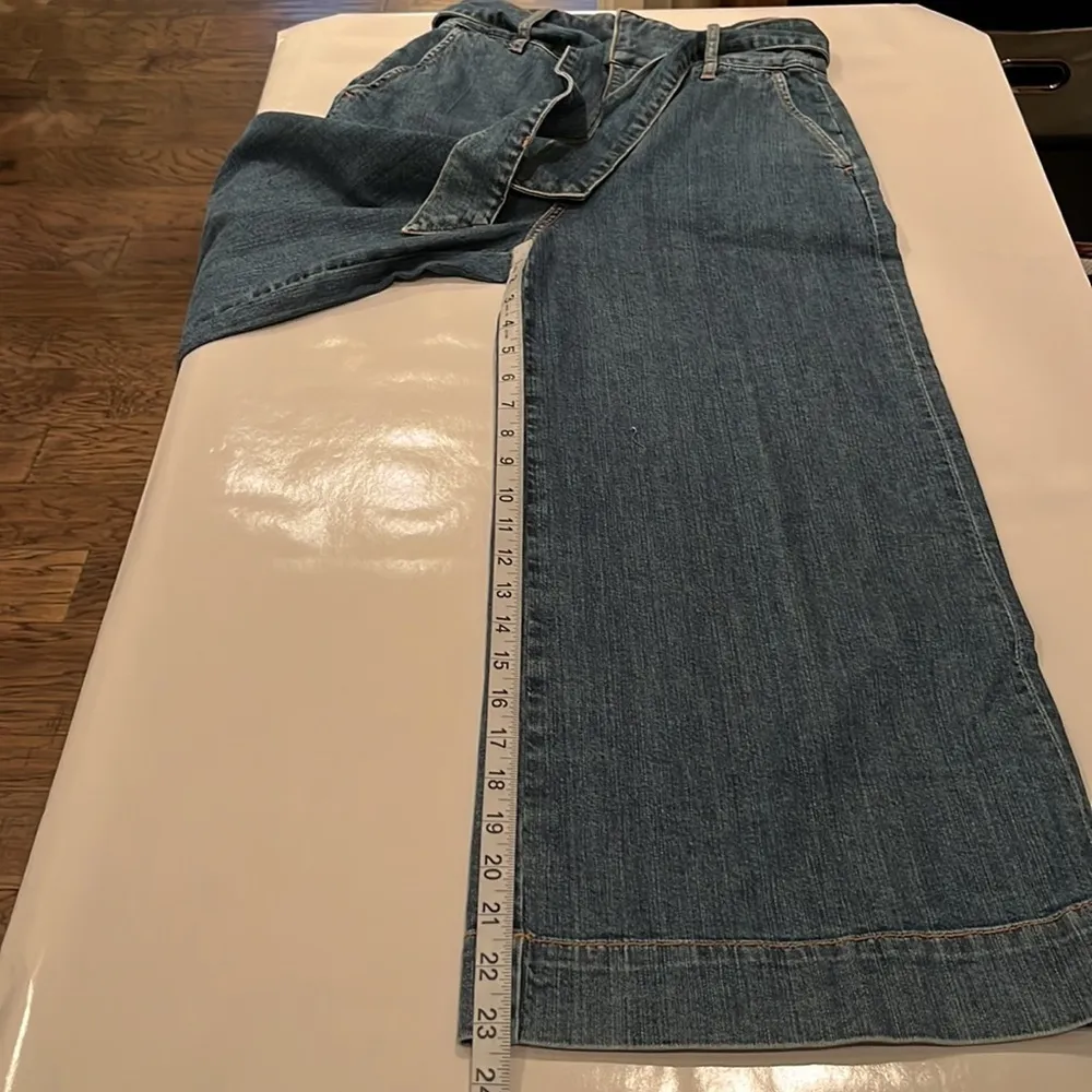 Joie Marylu Tie Culottes Wide Leg Ankle High Rise Size 2 - Image 7