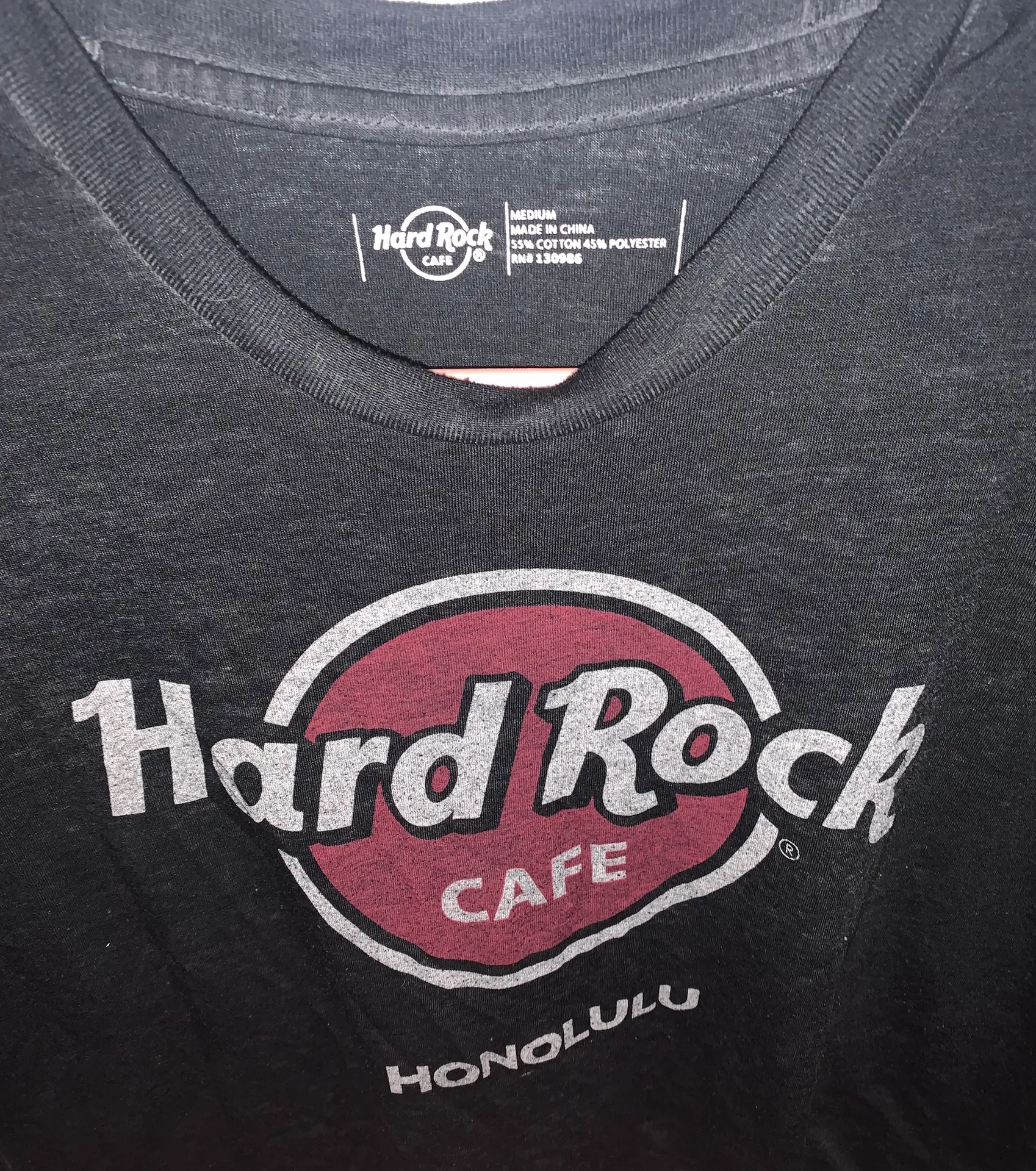 Hard Rock Cafe Gray Crop Top Size M - Image 2