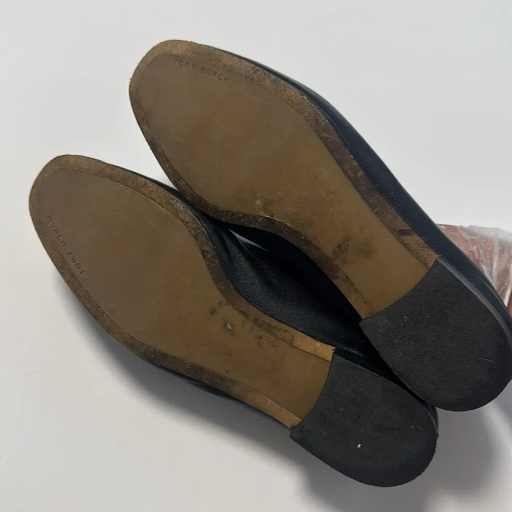 Tory Burch Kira Leather Loafers Business Casual Office Luxury size 7 Black - Image 7