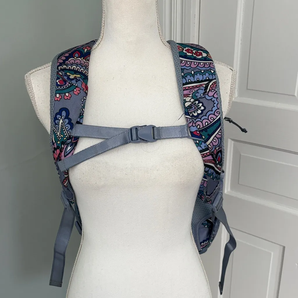Vera Bradley Women's Lighten Up Backpack Blue Purple Pink Paisley Travel Large - Image 6