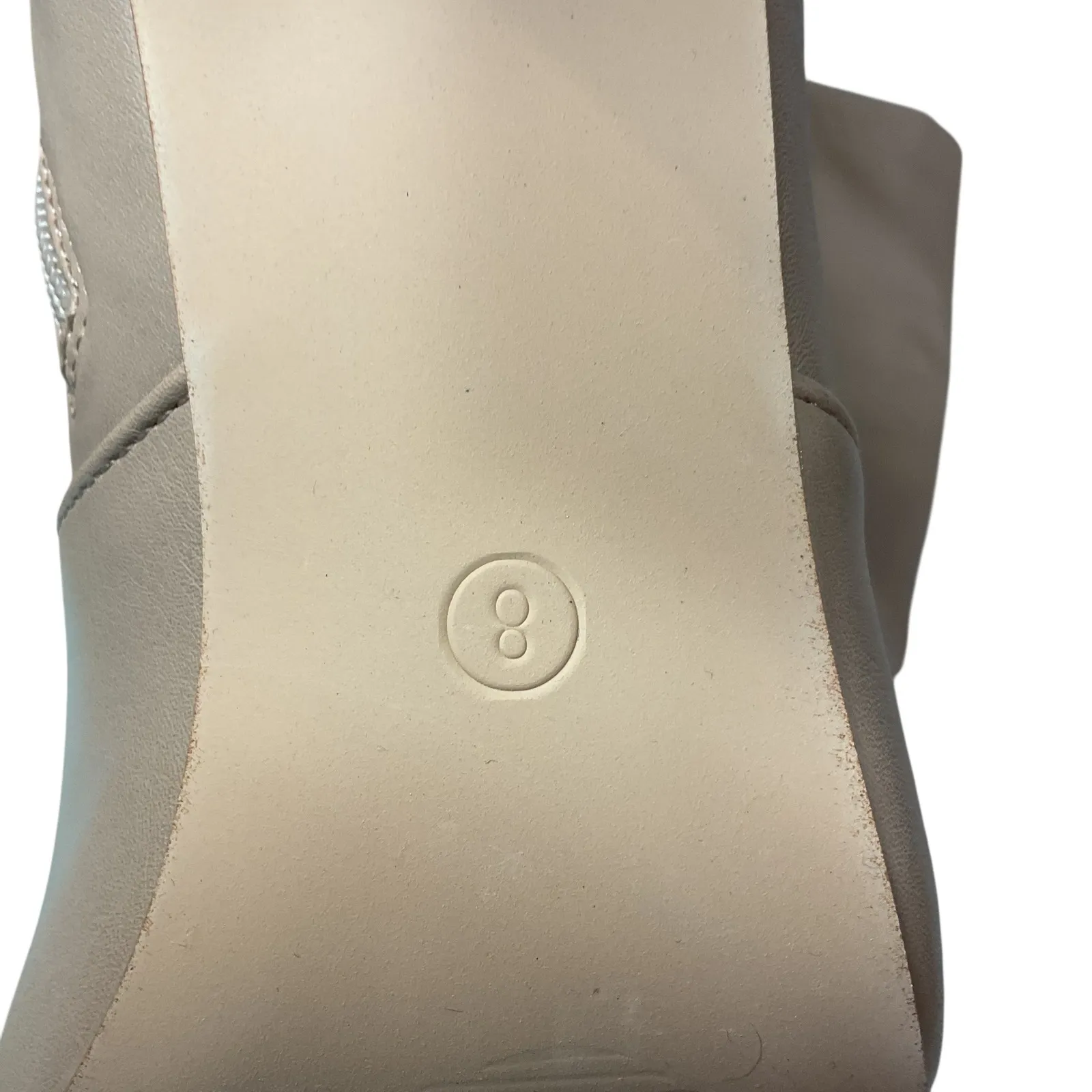 Rilista Women's Knee High Pointed Boots Stiletto Heeled Leather Booties Sz 8 NWB Tan - Image 14