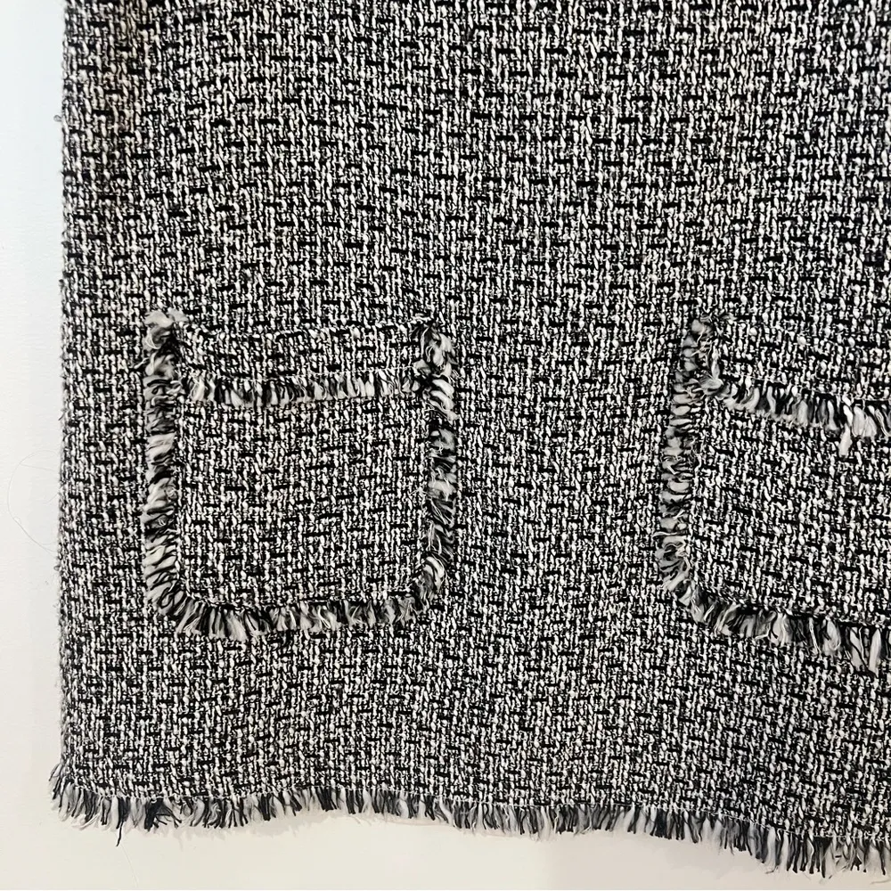 NEW Hayden Tweed Black and White Overall Dress - Image 2