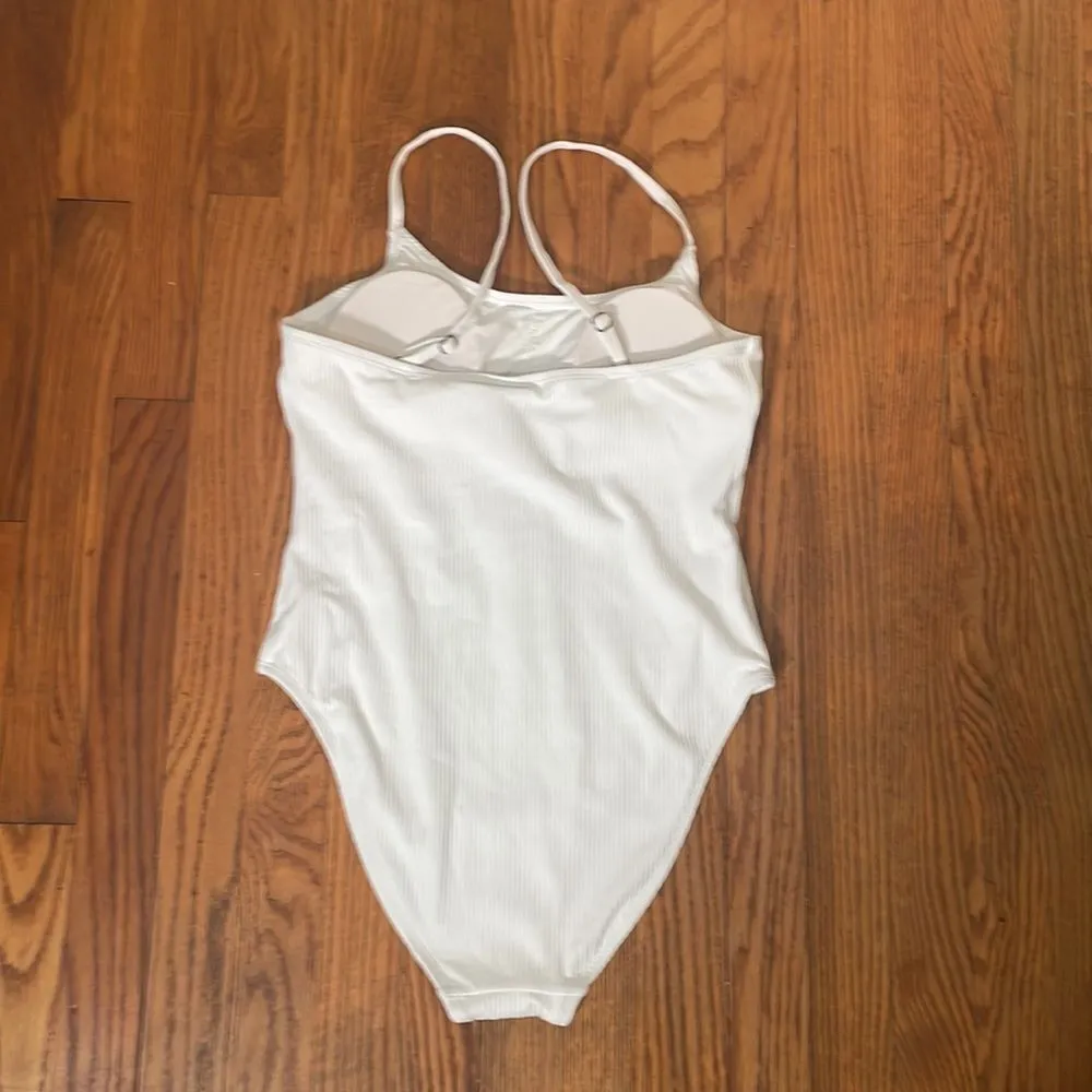 Andie‎ The Amalfi One Piece Swimsuit Ribbed White size small NWT - Image 4