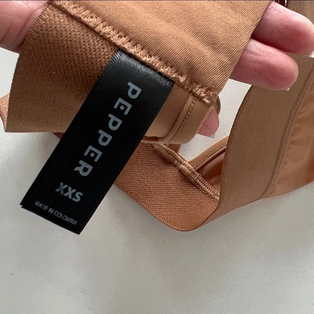 Pepper Ultra Fine Bralette in Tan XXS - Image 5