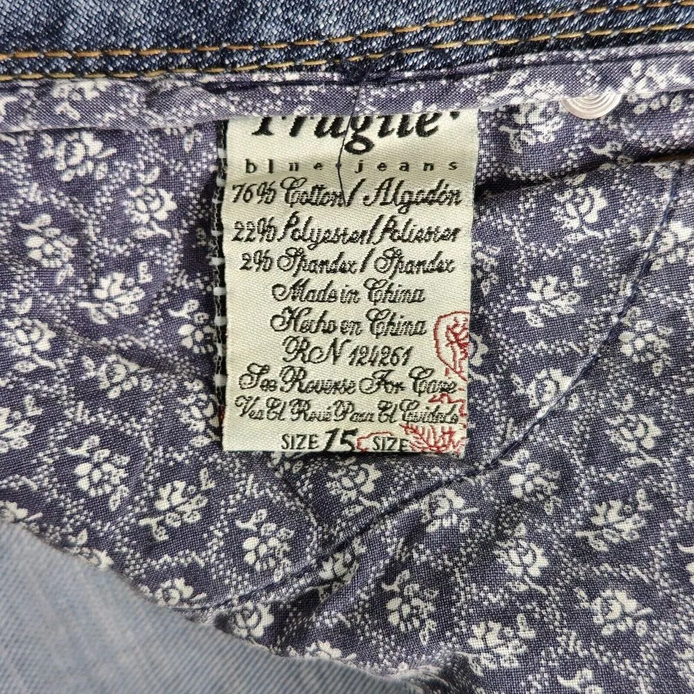 Fragile Jeans American Beauty The Classic Flare Womens 15 Hemmed 36x26 Mid Rise - Image 5