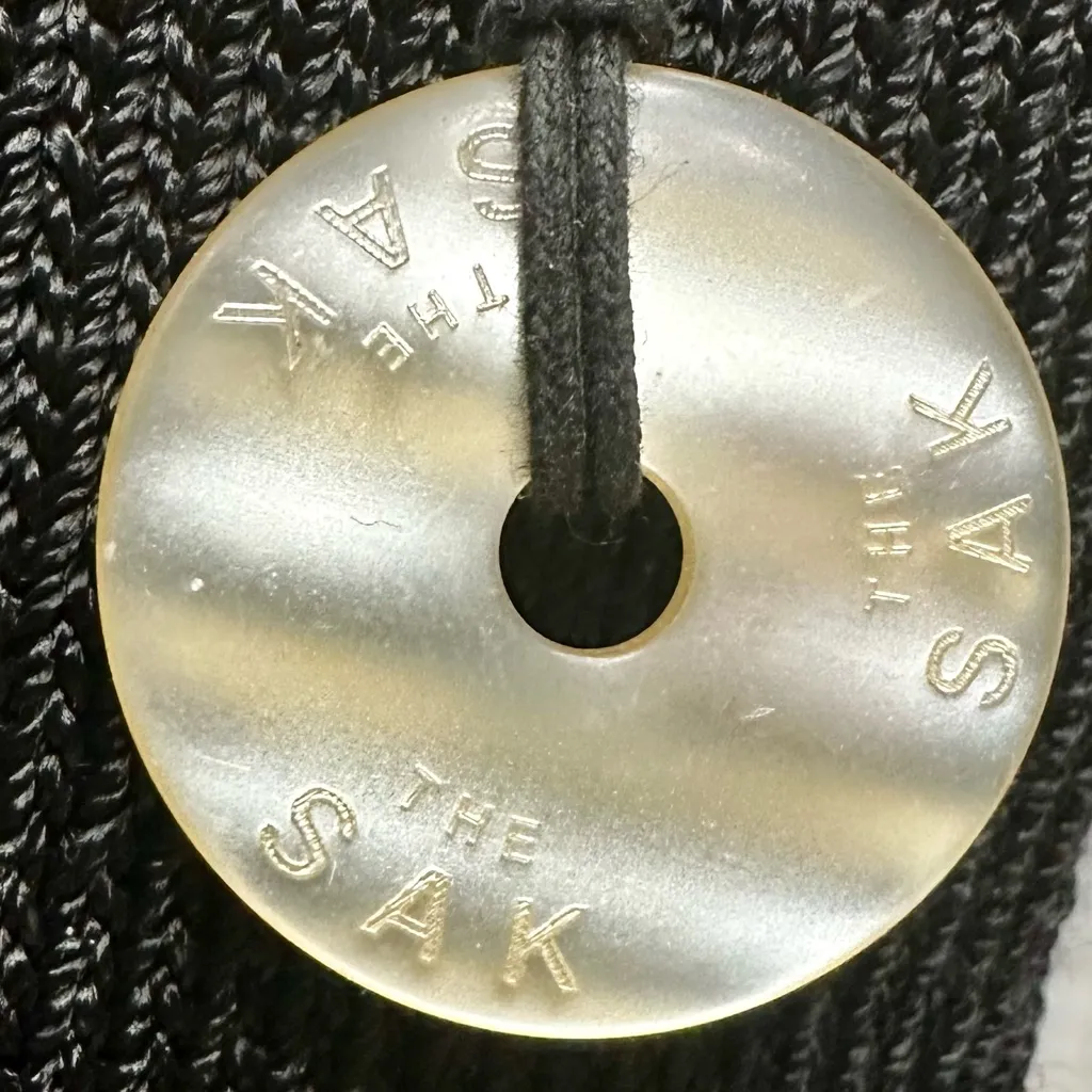 The Sak Large Black Knit Hobo Purse Tote Bag Carry All Everyday Slouchy - Image 5