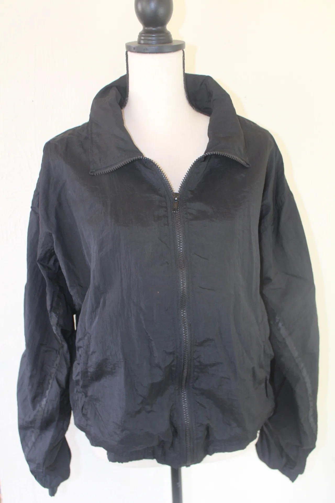 Vintage 90s MacGregor Black Windbreaker Size L - Image 3