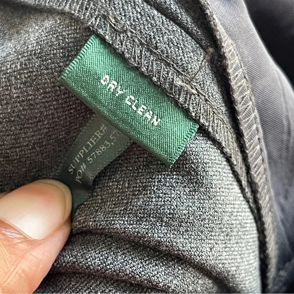 LAUREN RALPH LAUREN | Charcoal Gray Trouser Dress Pants Sz 6 - Image 7