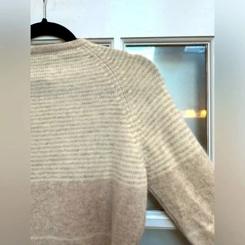 Vintage Anne Fogarty Knits 1960’s Angora Wool Button Down Cardigan Size Large L Tan - Image 9