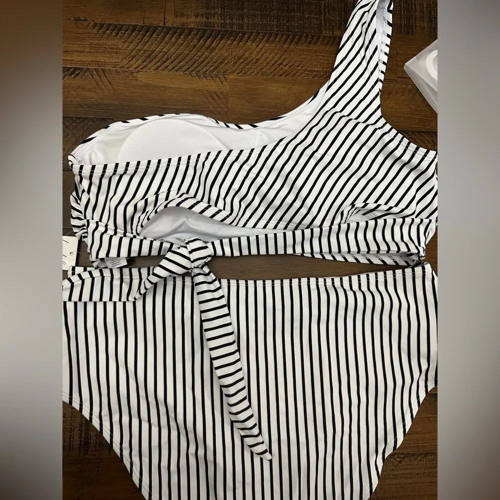 NWT XL CUPSHE Women's Bikini Sets Two Piece Swimsuit One Shoulder High waisted - Image 7