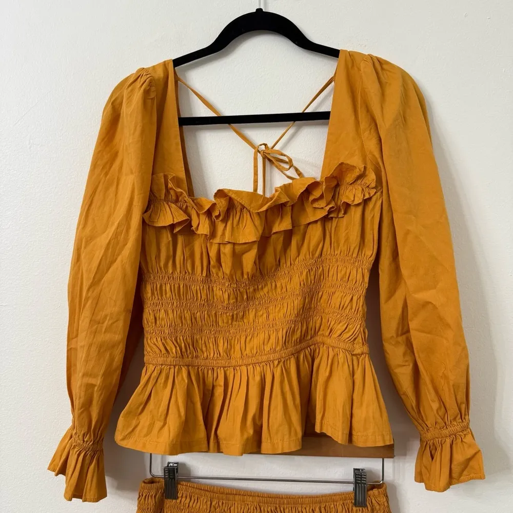 {S} Free People Keep The Romance Set in Amber Honey - Image 8