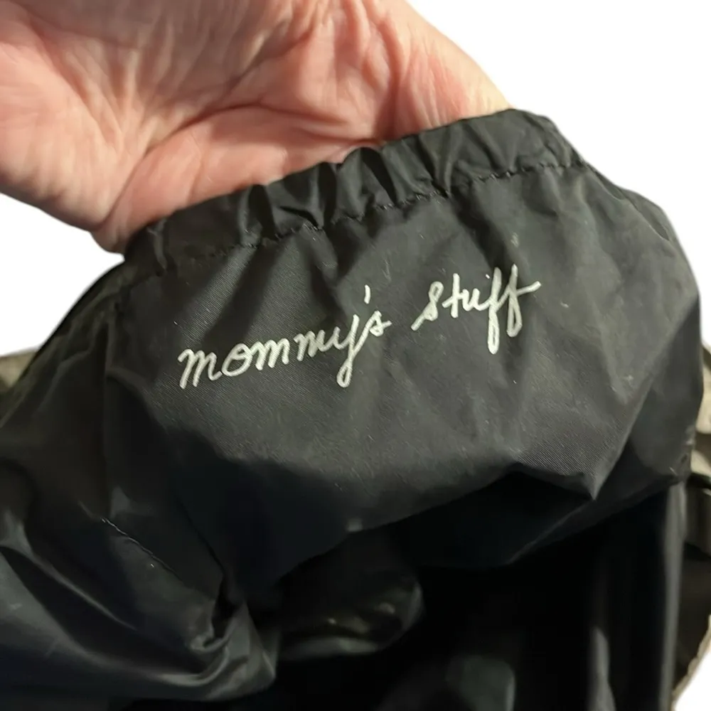 Rebecca Minkoff diaper bag quilted canvas with nylon interior. Taupe dark tan - Image 12